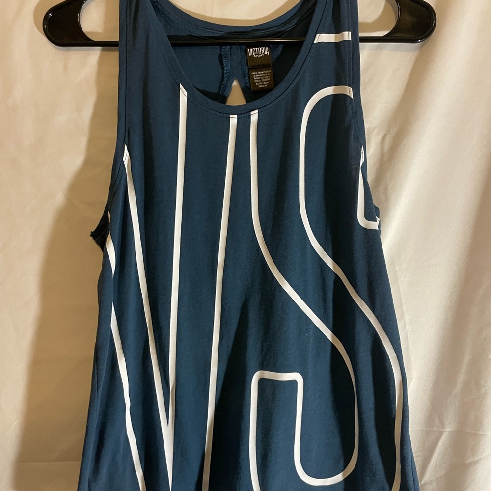 Victoria's Secret Teal Tank Top with White Accents